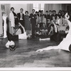 Members of the José Limón dance company performing at the Instituto Chileno-Norteamericano de Cultura