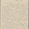 Letter from José Limón to Pauline Lawrence Limón
