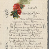 Letter from Rosa Covarrubias to José Limón