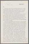 Typed draft of a letter from José Limón describing his 1957 European Tour