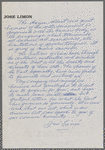 Handwritten speech by José Limón beginning “The dance, oldest and most human of the arts...”