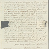 Wilhelmina Hole to Anna Maria Porter, autograph letter signed