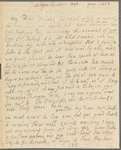 E. DeLamain to Porter family, autograph letter signed