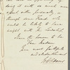 W. D. Adams to Miss Porter, autograph letter signed