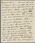 Frederick William Campbell to Jane Porter, autograph letter signed