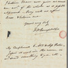 Frederick William Campbell to Jane Porter, autograph letter signed