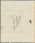 Frederick William Campbell to Jane Porter, autograph letter signed