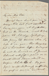 Fredercik William Campbell to Miss Porter, autograph letter signed