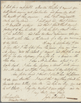 Jesse Goldsmid to Jane Porter, autograph letter signed
