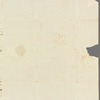 Jesse Goldsmid to Jane Porter, autograph letter signed