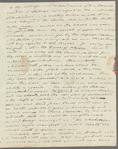 Joseph Fox to Miss Porter, autograph letter signed