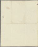 John Manners to "Madam" Porter, autograph letter signed