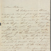 Owen Rees to Miss Porter, autograph letter signed