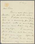 Thomas Cochrane, Lord Dundonald to Robert Ker Porter, autograph letter signed