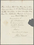 William Frederick, Duke of Gloucester to Miss Porter, autograph letter signed