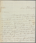 Thomas Walker to Anna Maria Porter, autograph letter signed