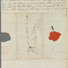 Thomas Walker to Anna Maria Porter, autograph letter signed