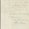 William Frederick, Duke of Gloucester to Miss Porter, autograph letter signed