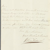 William Frederick, Duke of Gloucester to Miss Porter, autograph letter signed