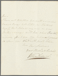 William Frederick, Duke of Gloucester to Miss Porter, autograph letter signed