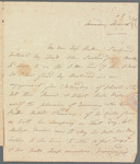 Fanny Bridges to Jane Porter, autograph letter signed