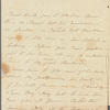 Fanny Bridges to Jane Porter, autograph letter signed