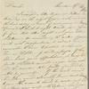 Owen Rees to Robert Ker Porter, autograph letter signed