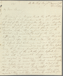 Henry Wolsey Bayfield to Eliza Bayfield, letter signed (copy)