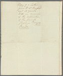 Henry Wolsey Bayfield to Eliza Bayfield, letter signed (copy)