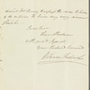 William Frederick, Duke of Gloucester to Miss Porter, autograph letter signed