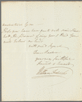 William Frederick, Duke of Gloucester to Jane Porter, autograph letter signed