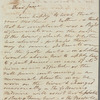 W. B. to Jane Porter, autograph letter signed