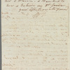 W. B. to Jane Porter, autograph letter signed