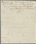 W. B. to Jane Porter, autograph letter signed