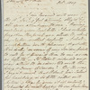 John Johnson to Mrs. Porter, autograph letter (incomplete)