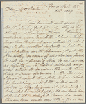 John Johnson to Mrs. Porter, autograph letter (incomplete)