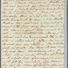 John Johnson to Mrs. Porter, autograph letter (incomplete)
