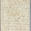 John Johnson to Mrs. Porter, autograph letter (incomplete)