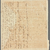 Thomas Brown to Mrs. Porter, autograph letter signed