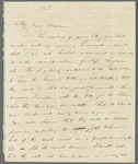 Thomas Rees to Jane Porter, atuograph letter signed