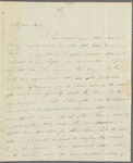 Thomas Rees to Miss Porter, autograph letter signed
