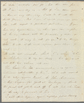 Thomas Rees to Miss Porter, autograph letter signed
