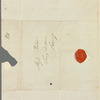 Thomas Rees to Miss Porter, autograph letter signed