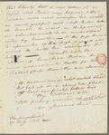 "A Renfrewshire Man" to Jane Porter, autograph letter