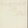 William Frederick, Duke of Gloucester to Jane Porter, autograph letter signed
