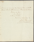 William Frederick, Duke of Gloucester to Jane Porter, autograph letter signed