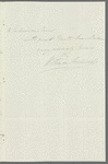 William Frederick, Duke of Gloucester to Jane Porter, autograph letter signed