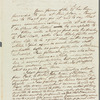 Thomas Hammersley to Jane Porter, autograph letter signed