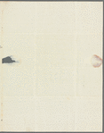 Thomas Hammersley to Jane Porter, autograph letter signed