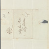 Thomas Hammersley to Jane Porter, autograph letter signed